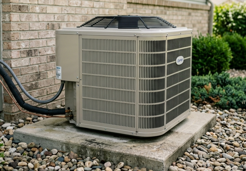 HVAC technician inspecting an AC that cycles on and off frequently