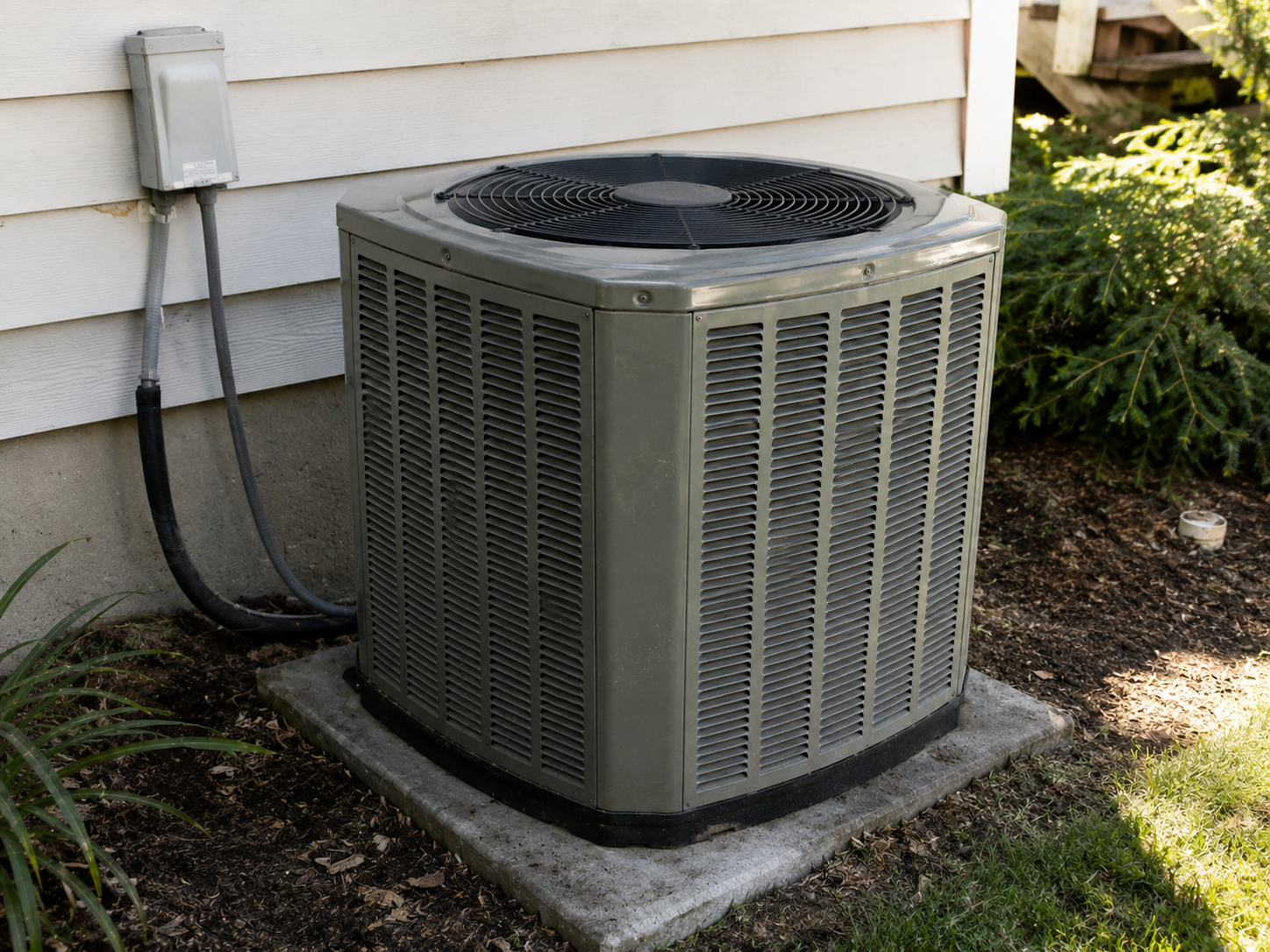 HVAC technician performing heating and cooling repair in Dublin at a residential home
